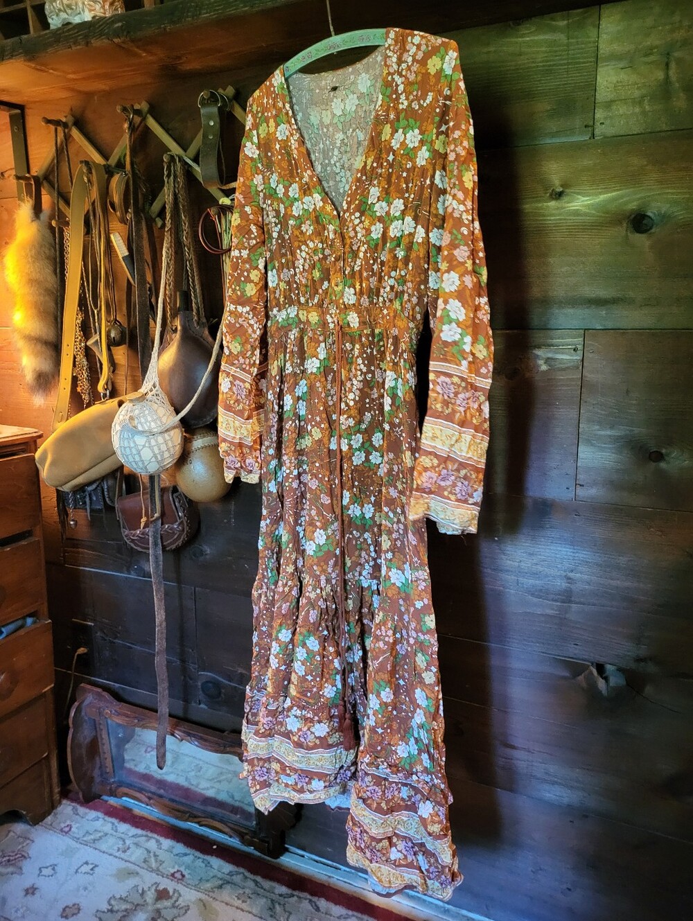 Hippie Cottagecore Maxi Dress